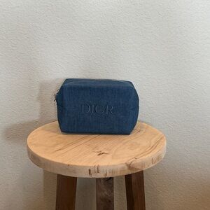 Dior Denim Blue Makeup Bag